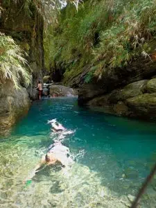 Mugua River Gorge Slot Canyon What to do in Hualien? Swim in the Mugua River Gorge of course!