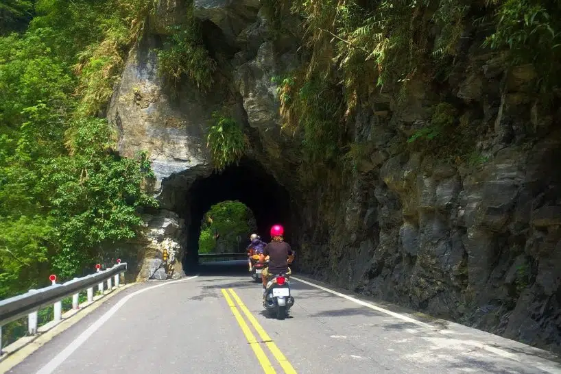Narrow Tunnels in Taroko Gorge Taroko Gorge National Park