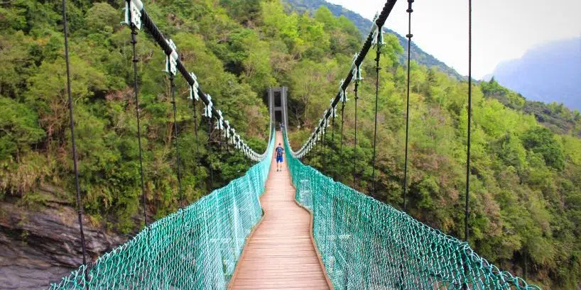 Walami Trail Suspension Bridge Walami Trail tour in Hualien