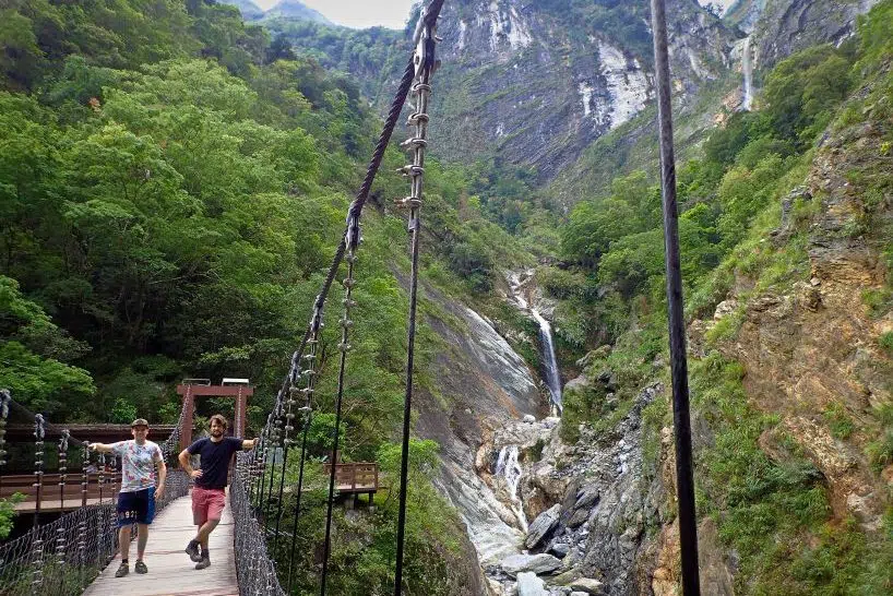 Baiyang Waterfall Trail in Taroko Gorge Taroko gorge trails in Taroko Park